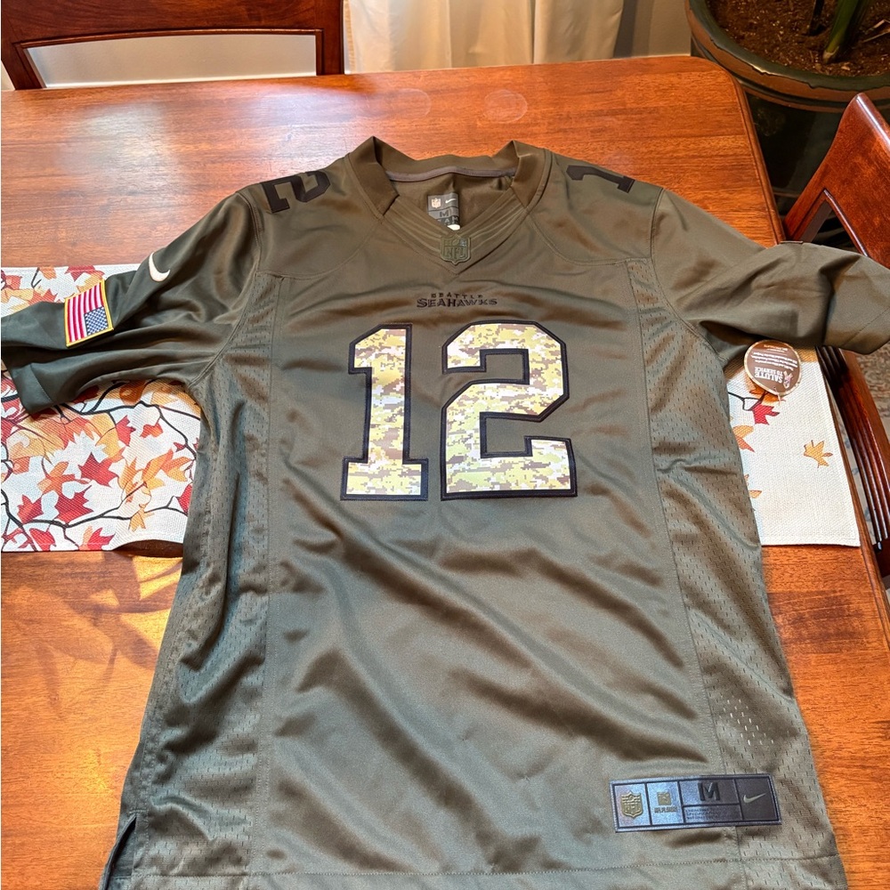 Nike Seattle Seahawks Men's Olive Green Jersey